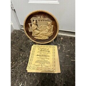 Vintage Carl romanelli plate of Anthony and cleopatra